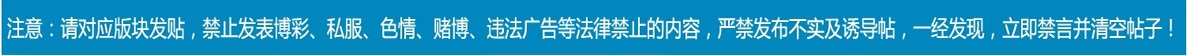 禁止发表博彩类、私服、色情、赌博、诈骗、违法广告等一切国家法律禁止的内容，一经发现，立即禁言并清空帖子，严重者报公安机关处理！